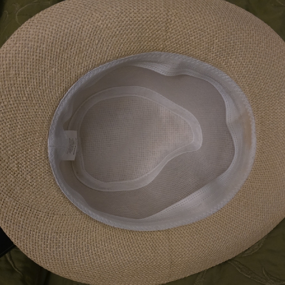 Stylish Cream Fedora with Black Band - Picture 8 of 8